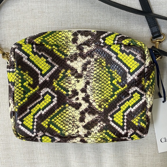Clare V Leather Crossbody Snakeskin Bag NWT - Picture 2 of 9